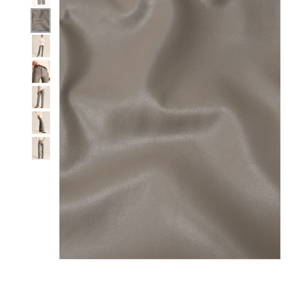 Abercrombie Women's Vegan Leather Cargo 90s Relaxed Pant Gray 34 reg - Picture 7 of 14